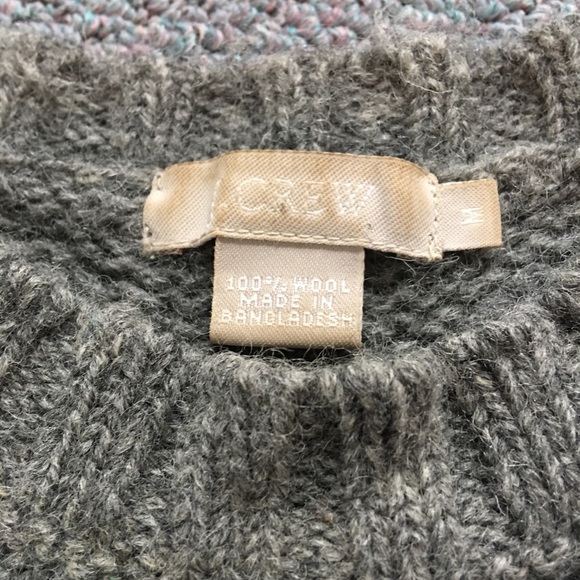 VINTAGE JCrew 100% Wool Oversized Sweater - Picture 5 of 5